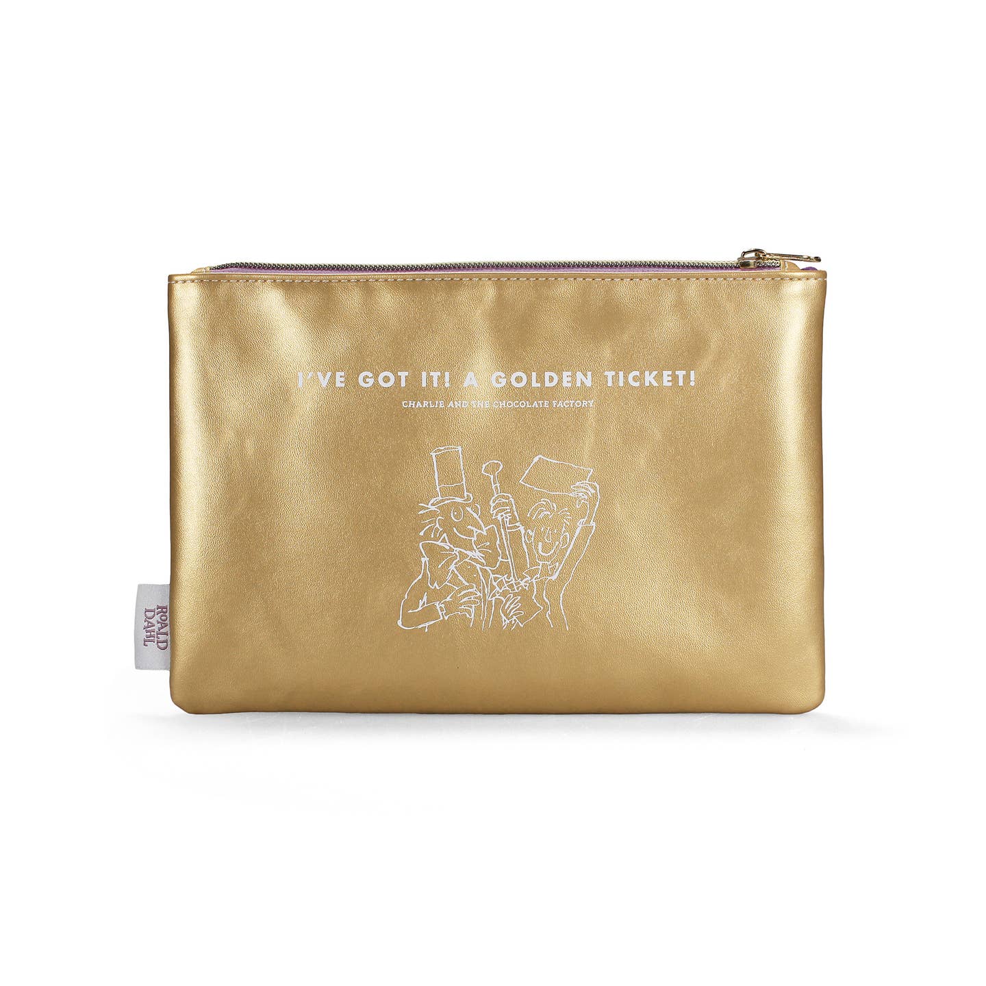 Roald Dahl Charlie Chocolate Factory Golden Ticket Cotton Purse