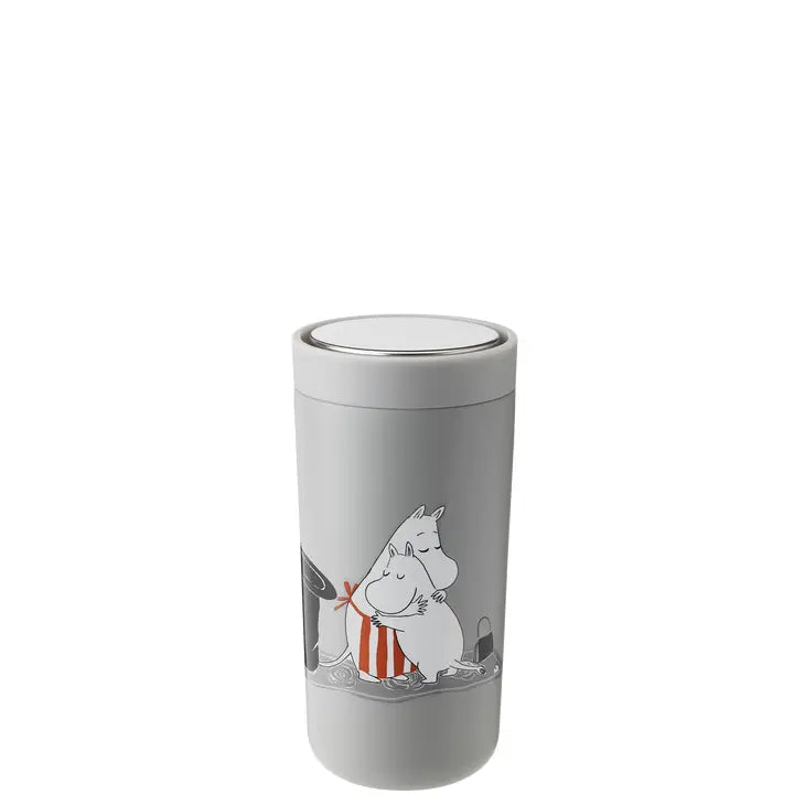 Moomin 0.4L To Go Click Vacuum Insulated Cup - Soft Light Grey