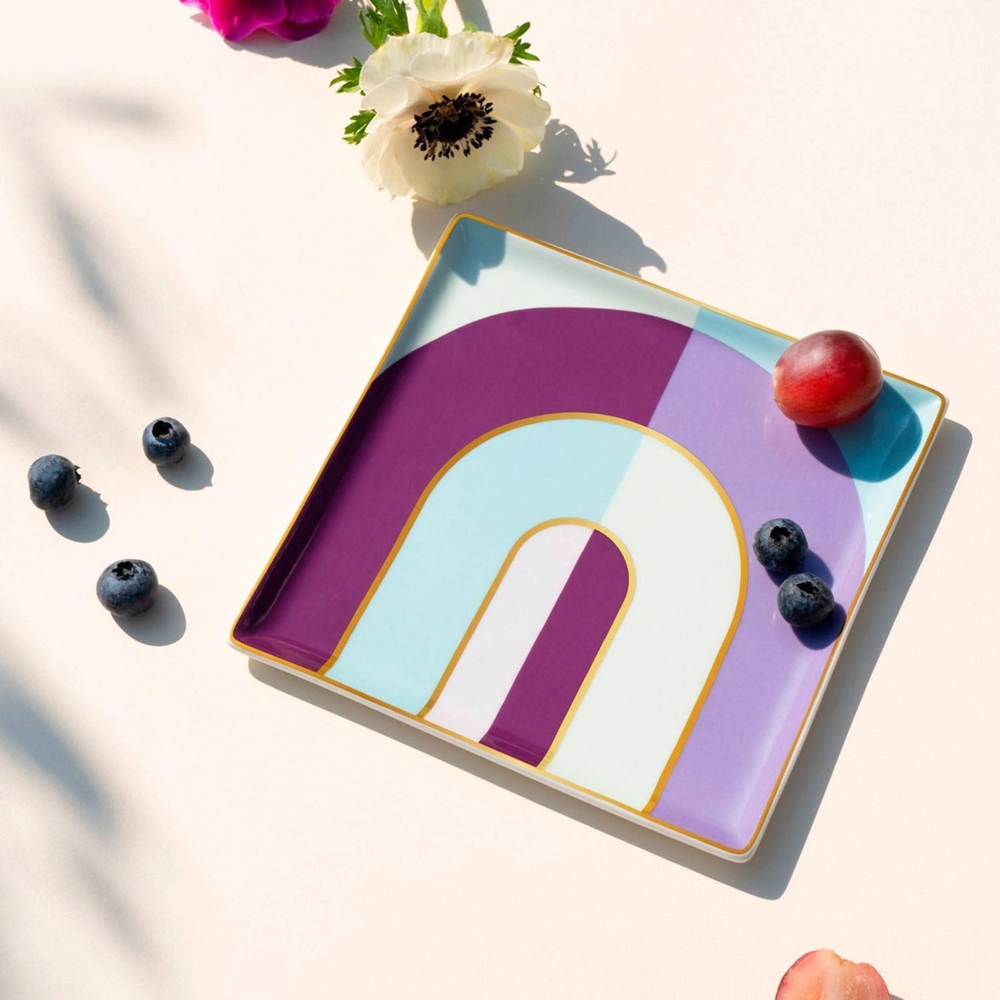 Octaevo Riviera Arch Ceramic Tray - Purple