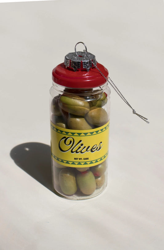 Cocktail Christmas Ornament - Jar of Olives