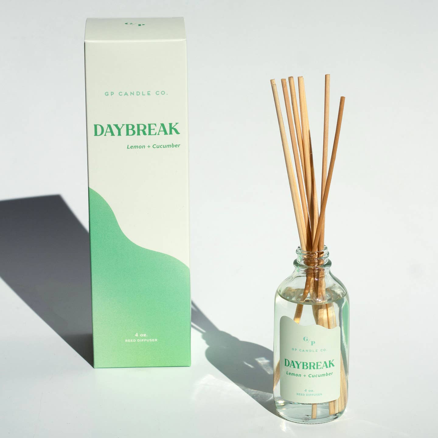 4oz Hue Reed Diffuser - Daybreak (Lemon + Cucumber)