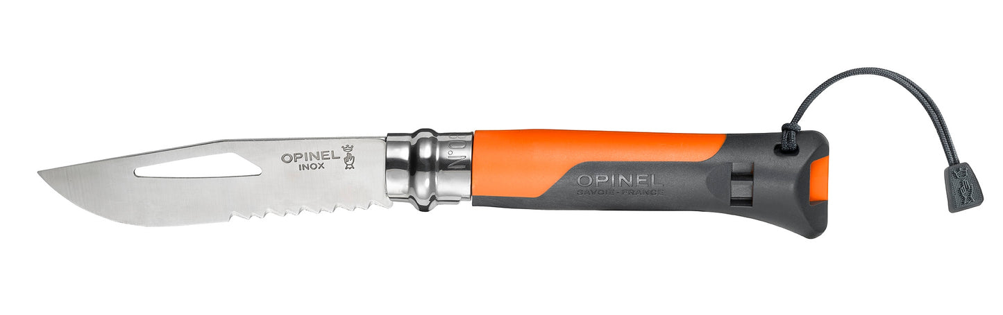 Opinel No.08 with Whistle (Orange)