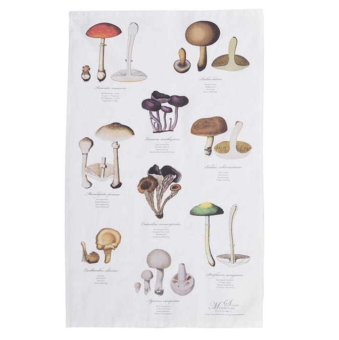 Danish Tea Towel - Mushrooms