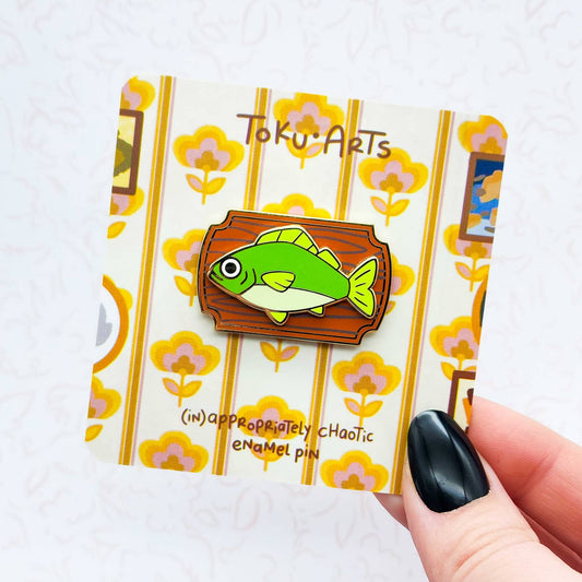 Award Winning Bass Enamel Pin