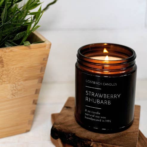 Lostbirch Strawberry Rhubarb Candle