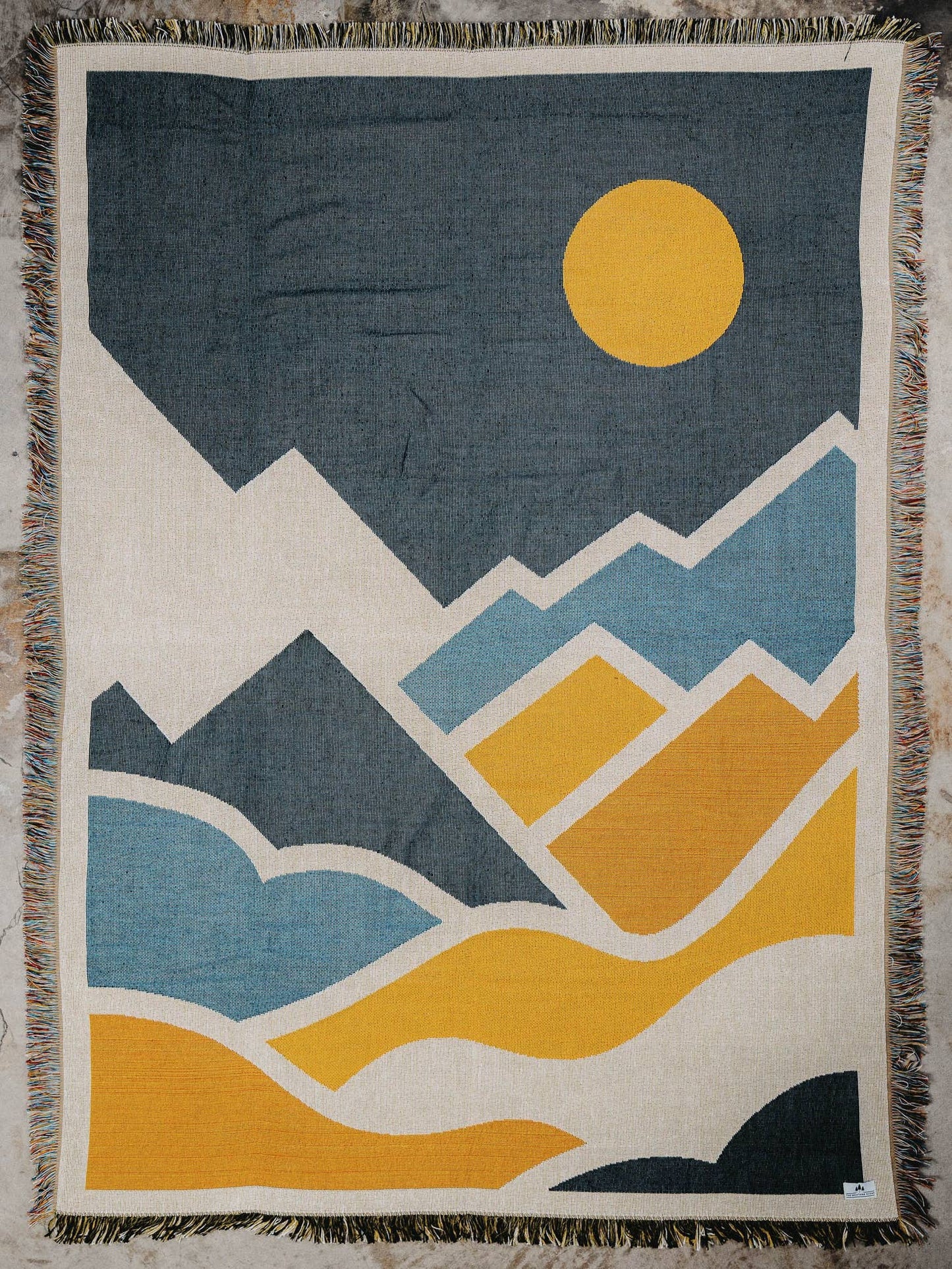 Knit Blanket - Mountain Sun