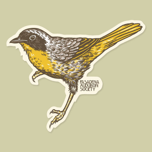 Pasadena Audubon: Common Yellowthroat Vinyl Sticker