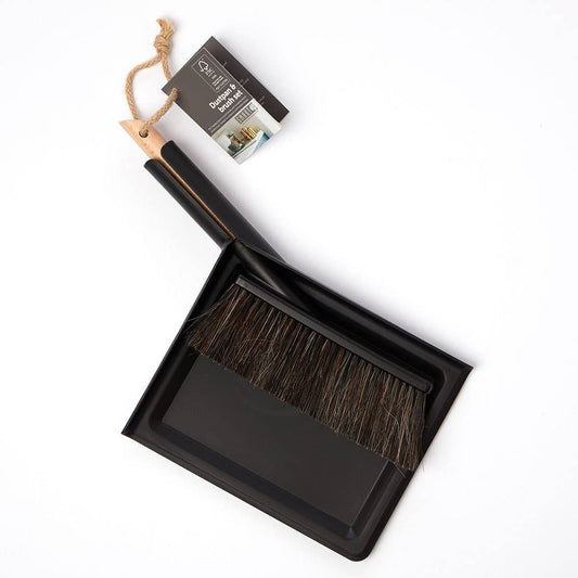 Dustpan and Brush Set - Black