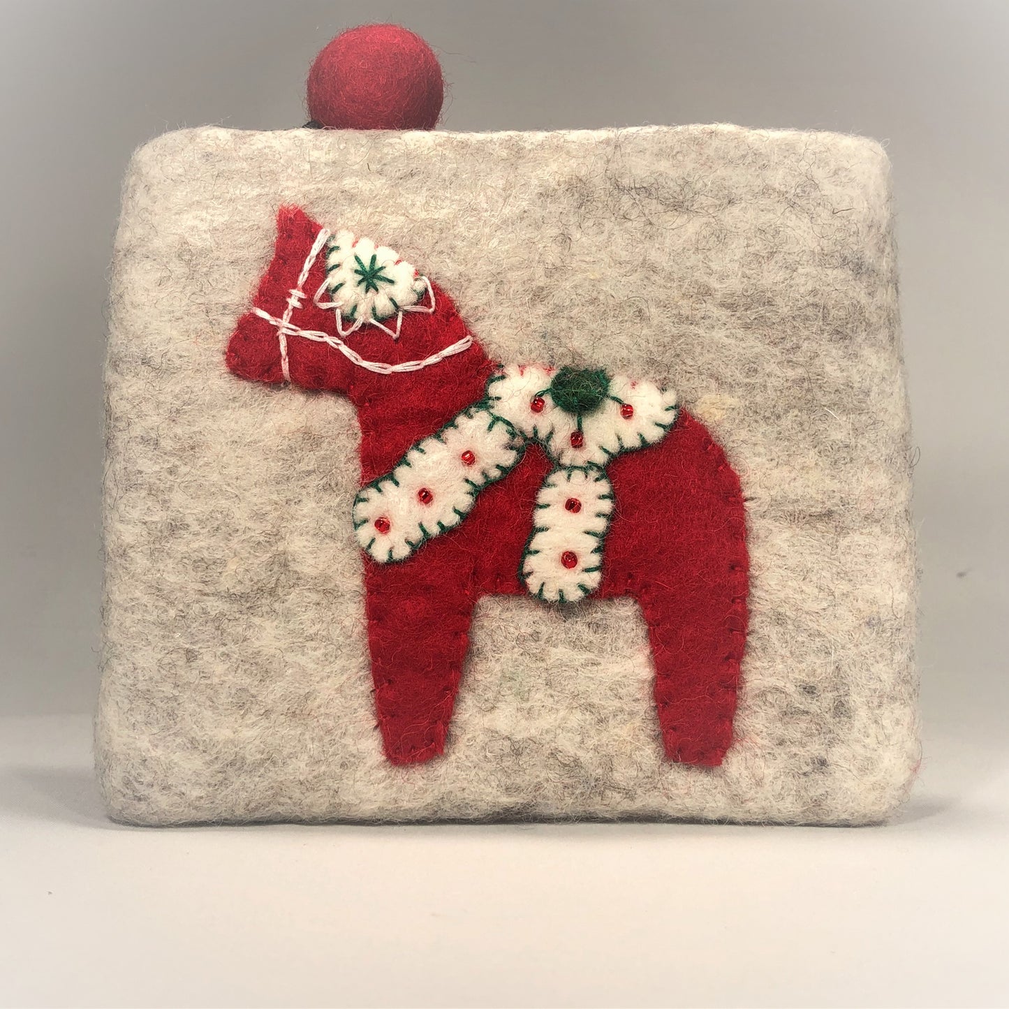 Felt Purse - Dala Horse