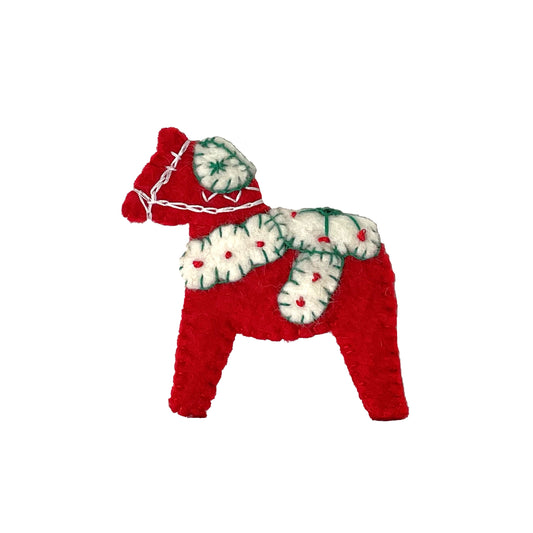 Felt Dala Horse Finger Puppet