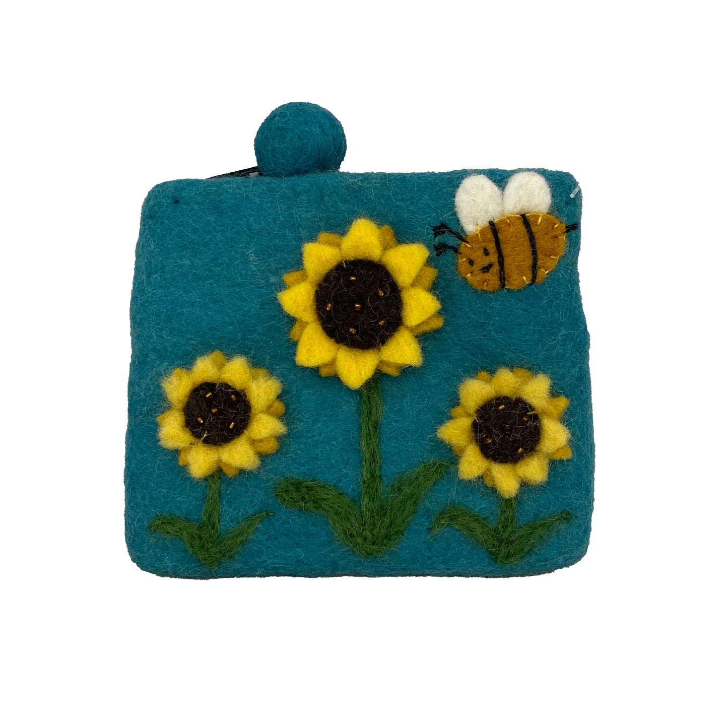 Felt Purse - Sunflowers and Bee