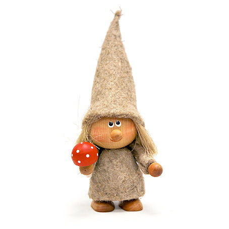 Dwarf Mother with Mushroom Ornament