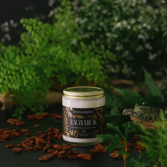 Moss & Brooke Soy Candle - Ragnarök (Sandalwood, Smoke, Oud)