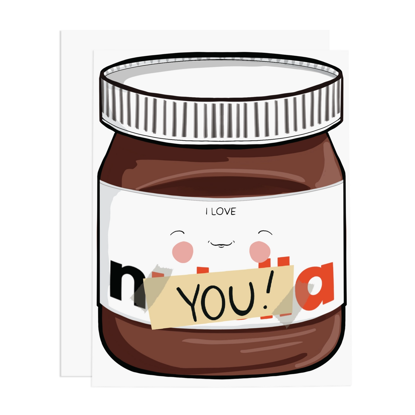 Greeting Cards - I Love You Hazelnut Spread