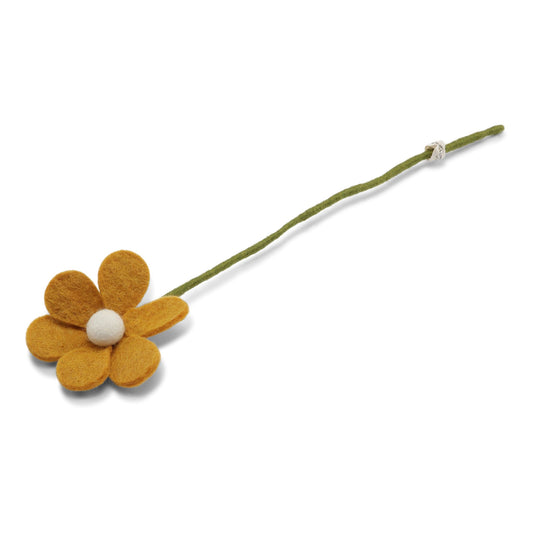 Felt Simple Flower - Yellow