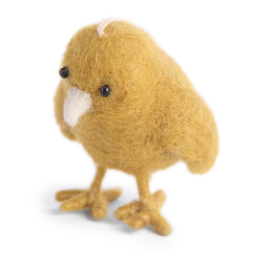 Felt Mini Chicken Ornament - Ochre