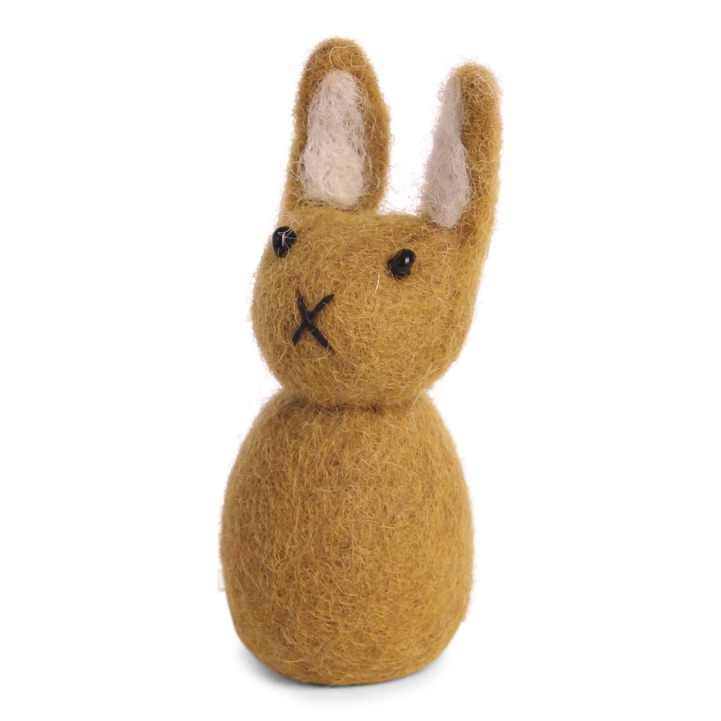 Felt Small Bunny Ornament - Ochre