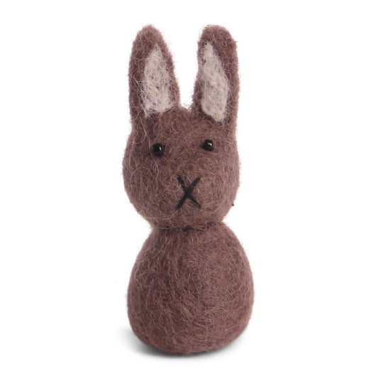 Felt Small Bunny Ornament - Purple