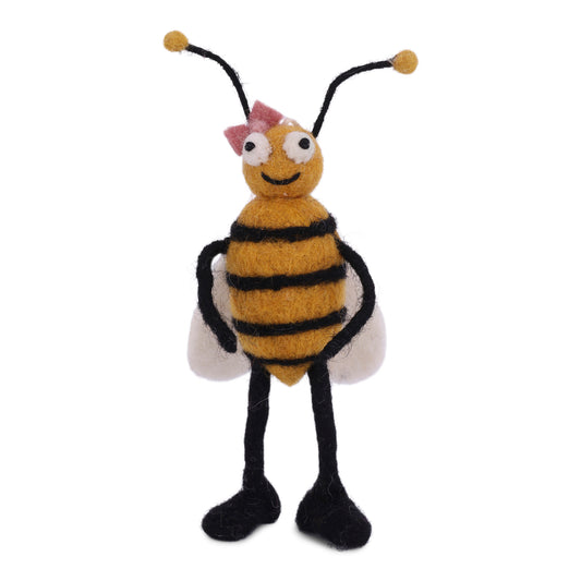 Felt Girl Bee Ornament