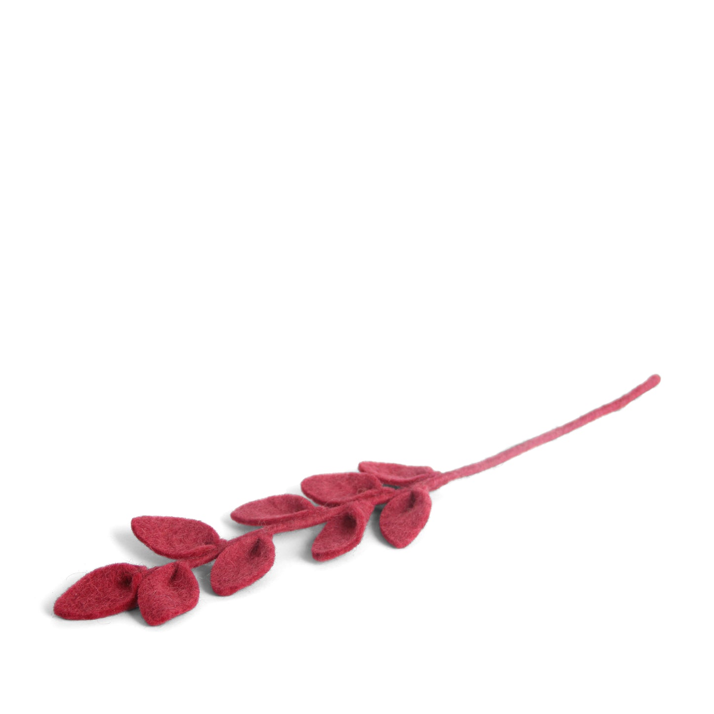 Felt Sharp Leaf Branch - Red