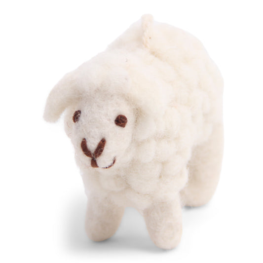 Felt Mini Sheep Ornament, White