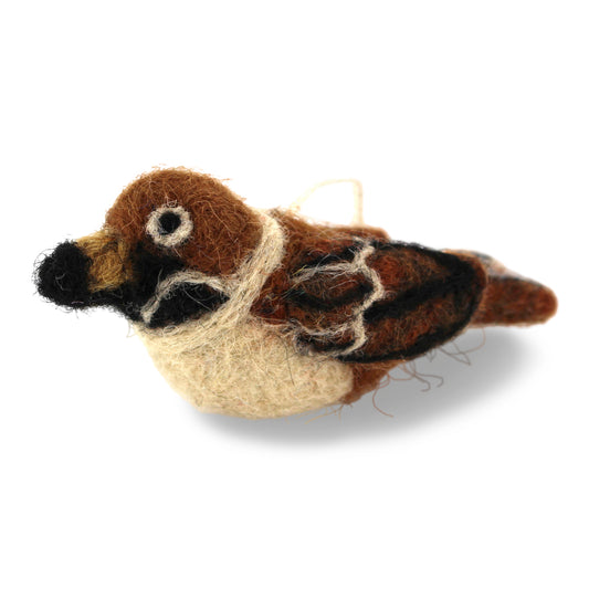 Felt Sparrow Ornament