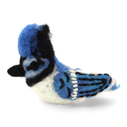 Felt Blue Jay Ornament