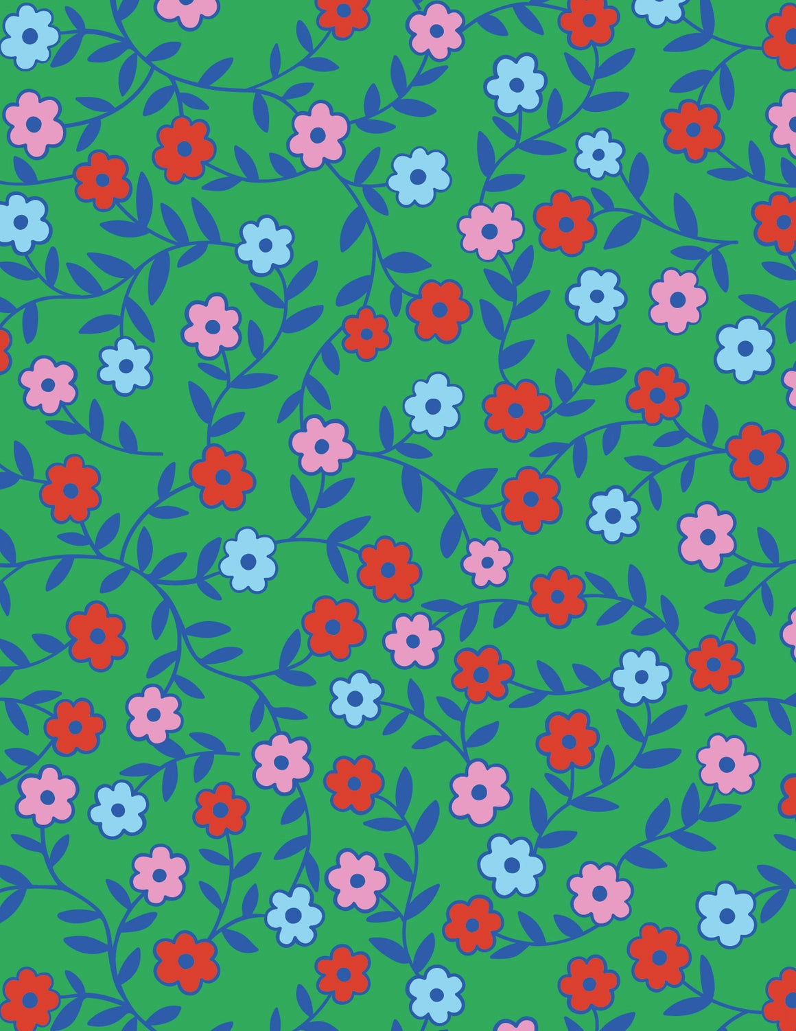Vine Floral Gift Bag