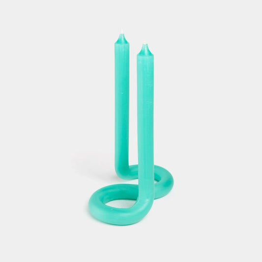 Twist Candle Sticks By Lex Pott - Turquoise