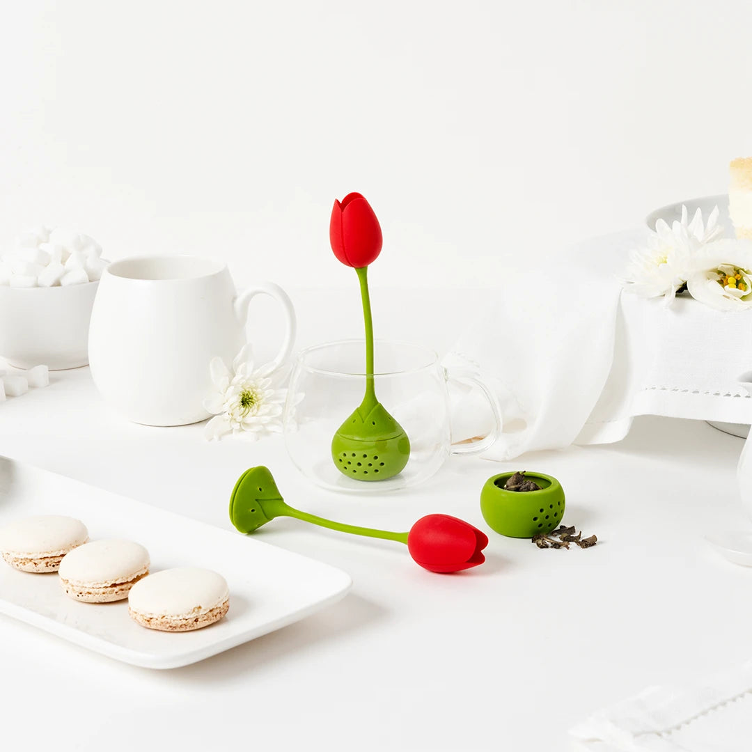 Tulip Tea Infuser - Red