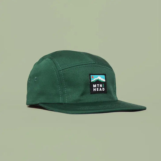 Muttonhead 5 Panel Hat- MTN Label - Forest