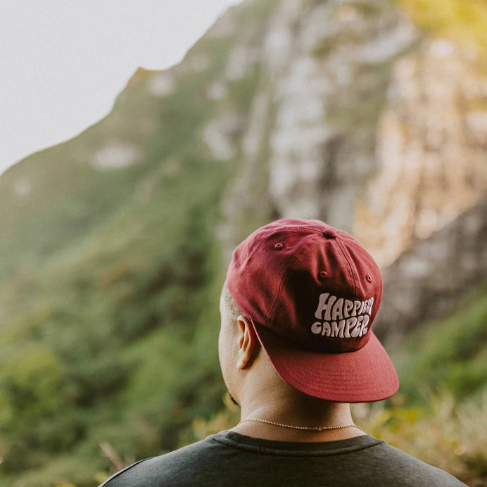 Happiest Camper Hat (Maroon)