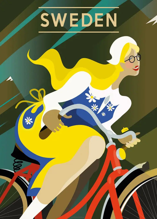 Bike by Jessica Arevärn Poster, 50 x 70 cm