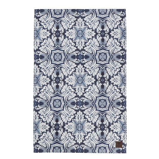 Danish Tea Towel - Blue Tile