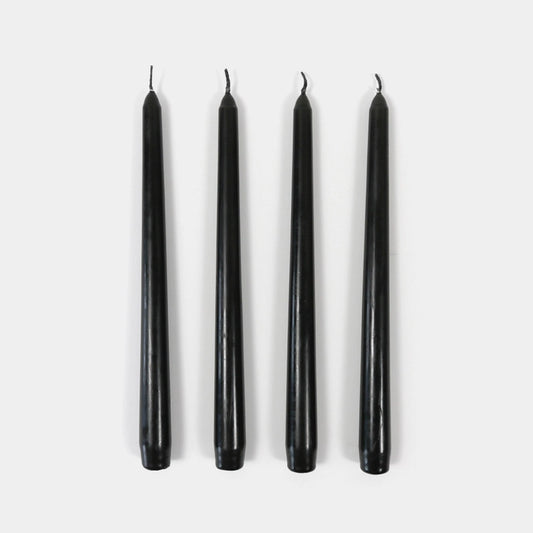 Taper Candles 4 Pack - Black