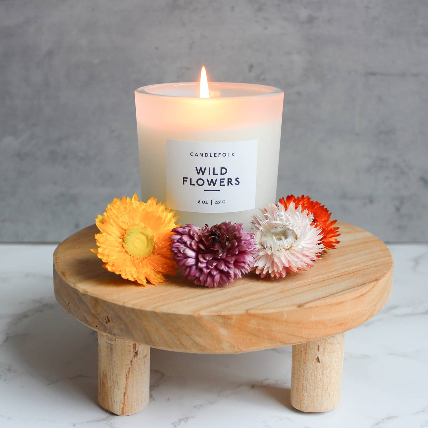 Tumbler 8oz Soy Candle - Wild Flowers