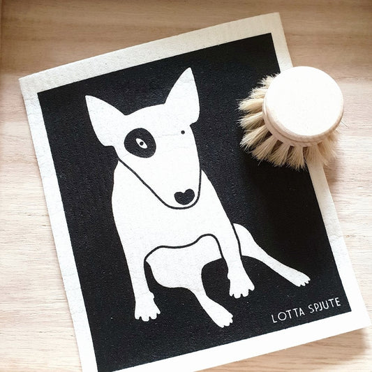 Swedish Dishcloth - Momma-Loo the Bull Terrier