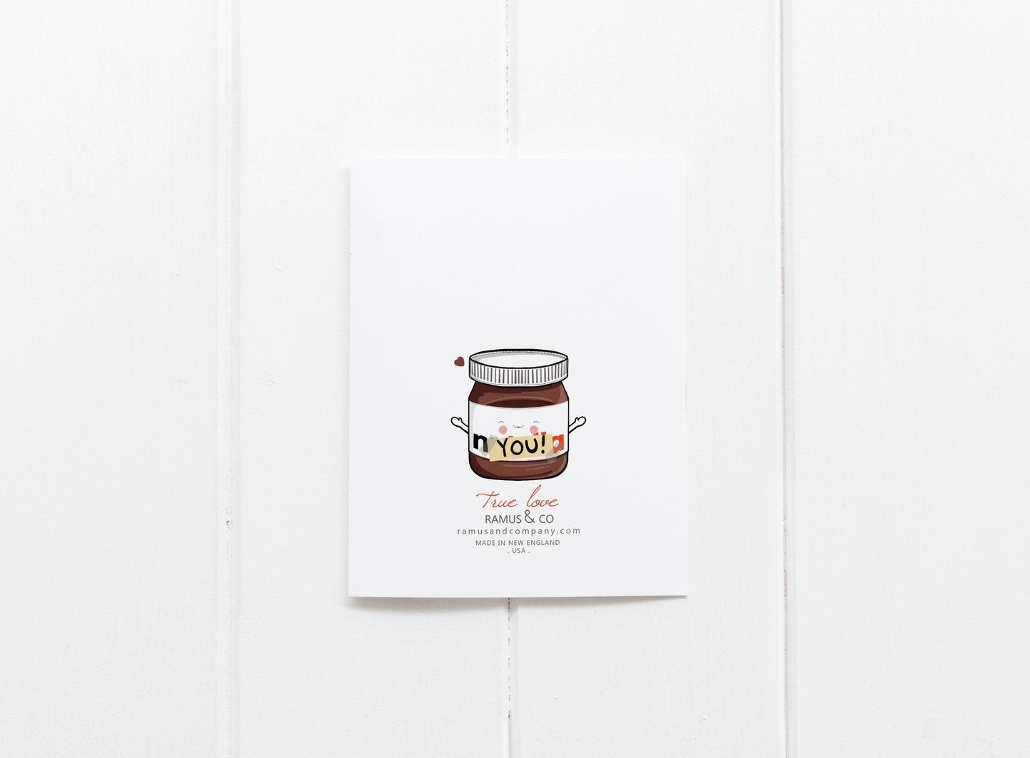 Greeting Cards - I Love You Hazelnut Spread