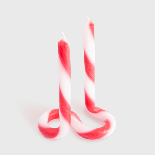 Twist Candle Sticks By Lex Pott - Candy Cane