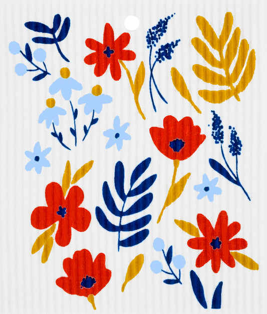 Swedish Dishcloth - Wildflowers