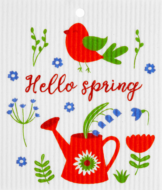 Swedish Dishcloth - Hello Spring