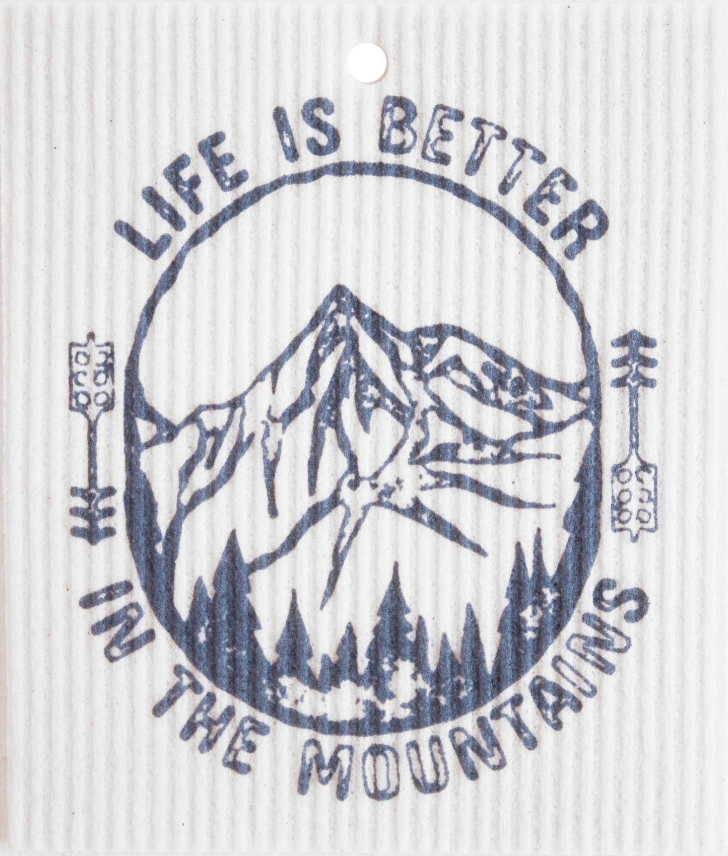 Swedish Dishcloth - Life is Better in the Mountains