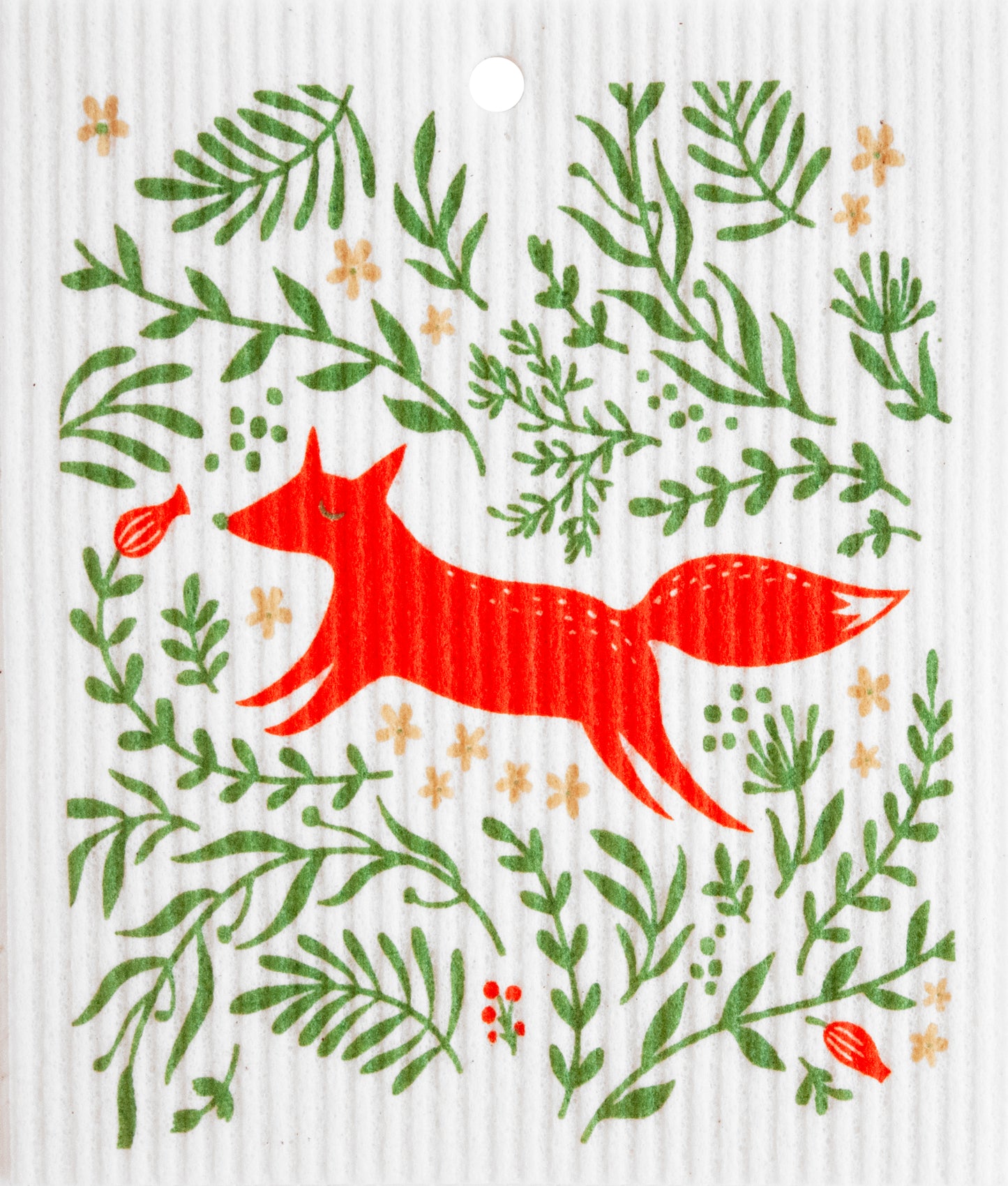 Swedish Dishcloth - Floral Fox