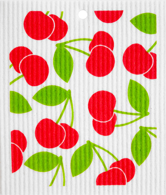 Swedish Dishcloth - Cherries