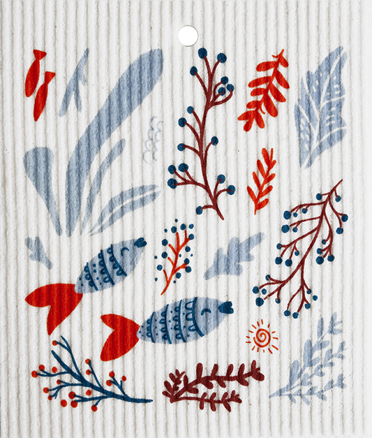 Swedish Dishcloth - Fish in the Sea