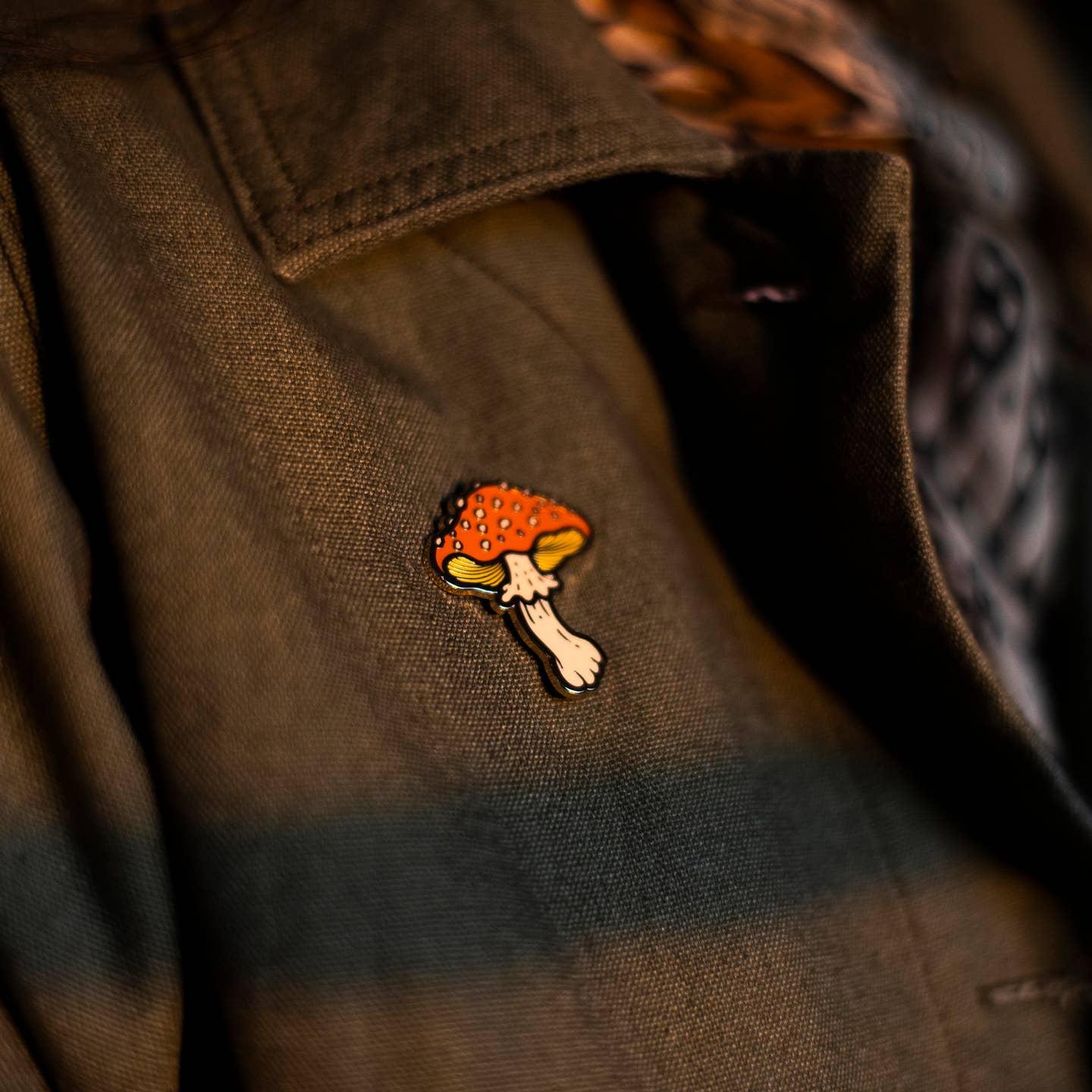 Mushroom Enamel Pin