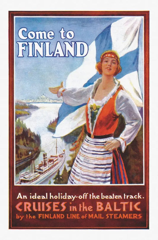 Postcard - Come to Finland – The Finnish Maiden