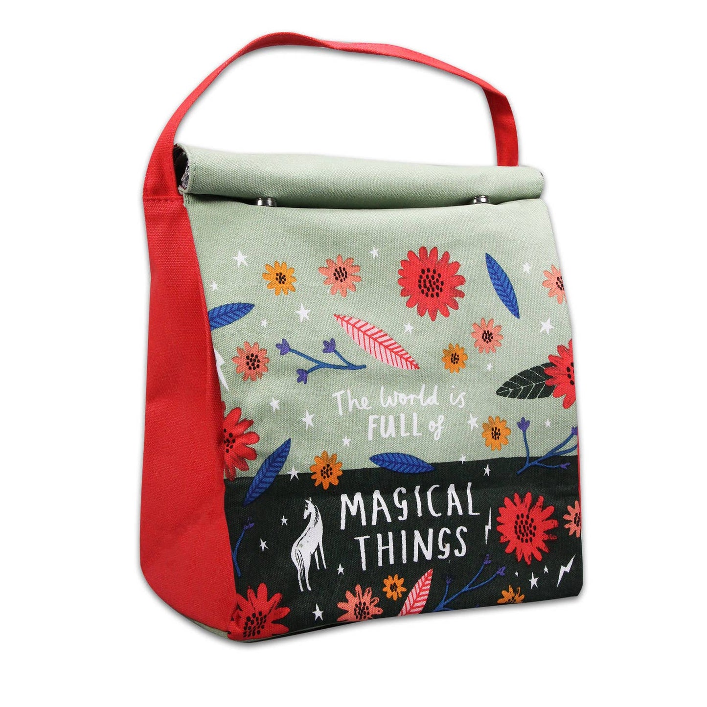 Insulated Lunch Picnic Bag - Floral Pattern Magical Things