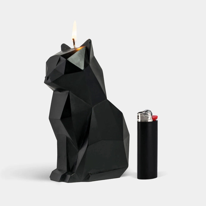 Pyropet Kisa Cat Skeleton Candle - Black