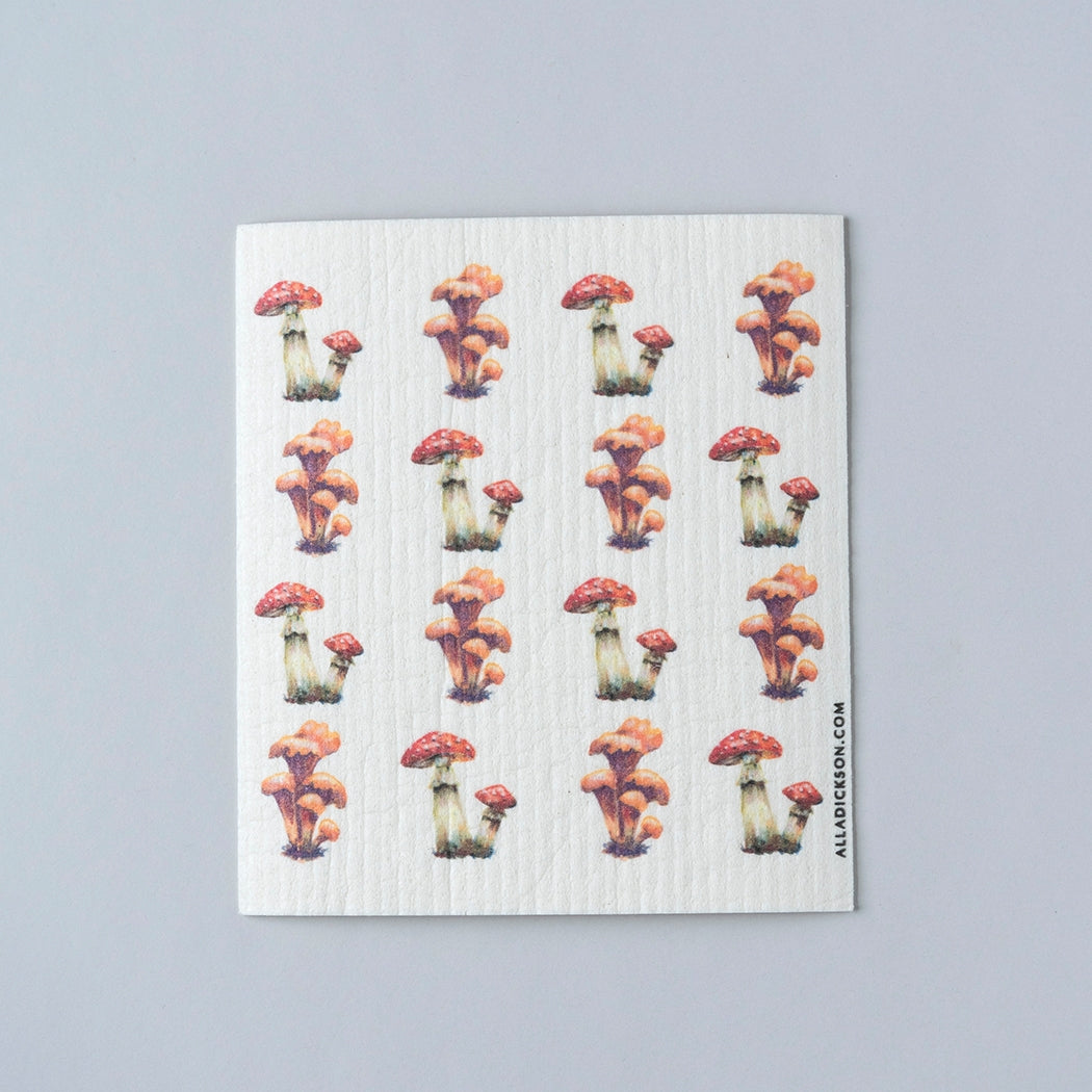 Swedish Dishcloth - Mushroom Pattern